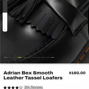 Dr. Martens Black Leather Tassel Loafers